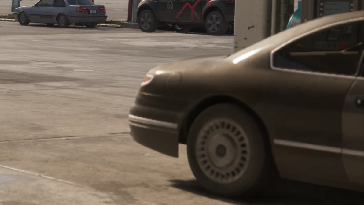 Coupé inspiré de la Lincoln Mark VIII dans GTA 6 — vue 1