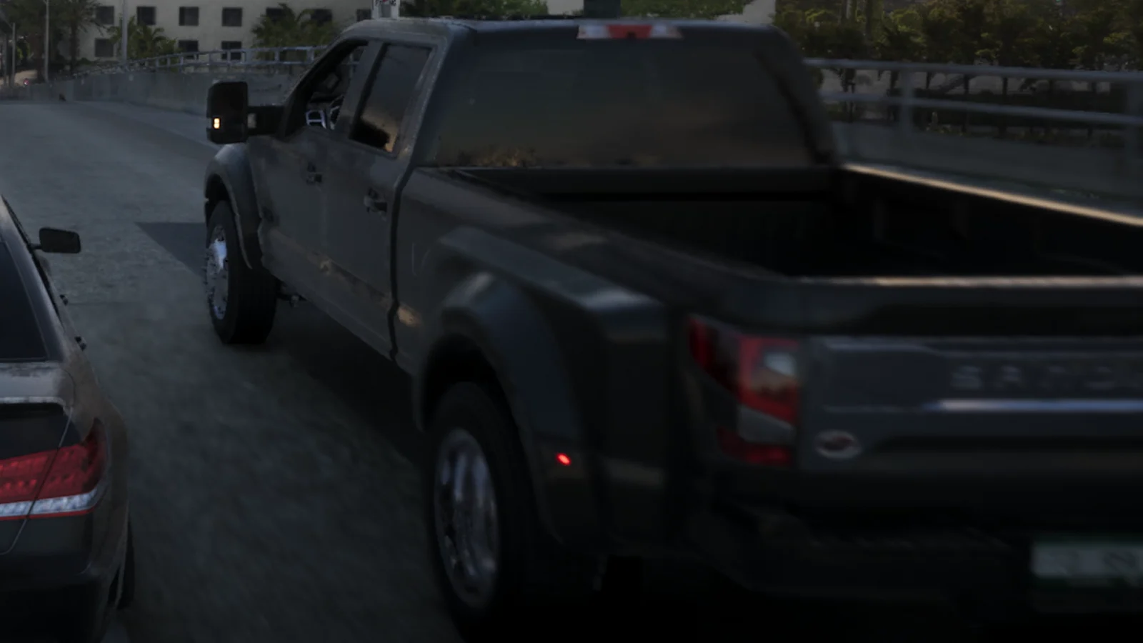 Pick-up Sandking à roues jumelées dans GTA 6 — vue 1