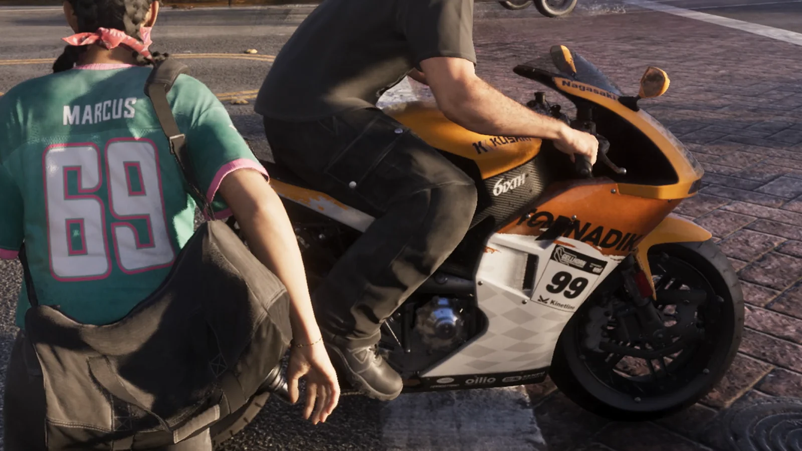 Moto Carbon RS de série dans GTA 6 — vue 1