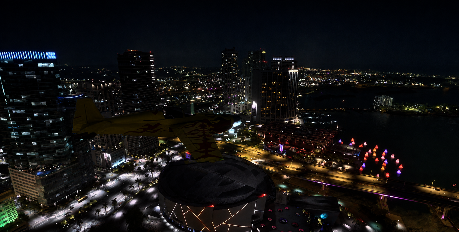 GTA 6 : un nouveau gameplay fuite avec Jason en avion de nuit au-dessus de Vice City