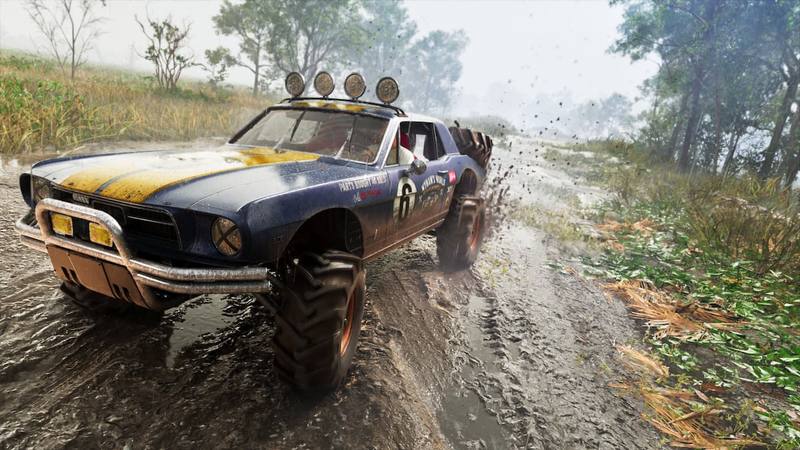 Une Vapid Dominator Buggy, probablement un véhicule musclé tout-terrain.
