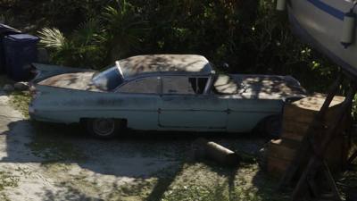 Voiture inspirée d'une Cadillac 1959 dans le second trailer de GTA 6