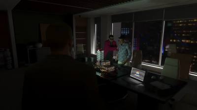 L’Ami d’Andrés de León dans GTA 6 encourage Andrés près de la maquette du Megamundo Building