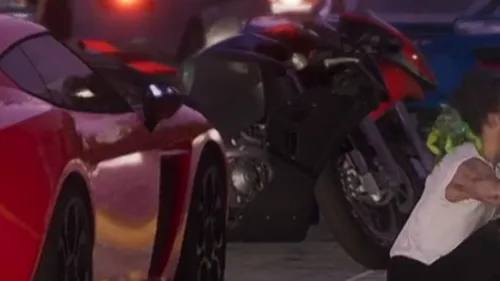 Une moto Dinka Double T de couleur jaune aperçue dans GTA 6