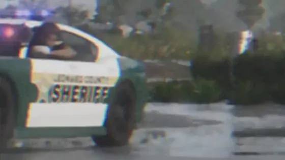 Bravado Voiture de Police Buffalo de GTA 6 en patrouille.