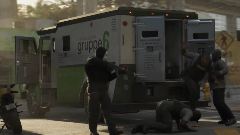 Un fourgon blindé Brute Stockade de couleur sombre dans GTA 6
