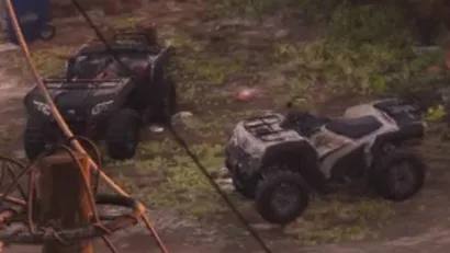 Un Dinka Verus roulant sur un terrain difficile.